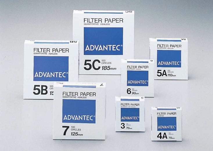 Advantec Filter Paper, Quantitative (Ashless)
